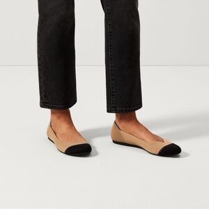 Rothy’s Round Camel Captoe Flats